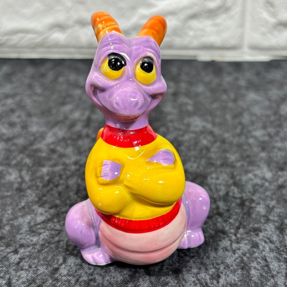 Disney Figment Figurine Small Vintage 1992 Made in Japan Ceramic
